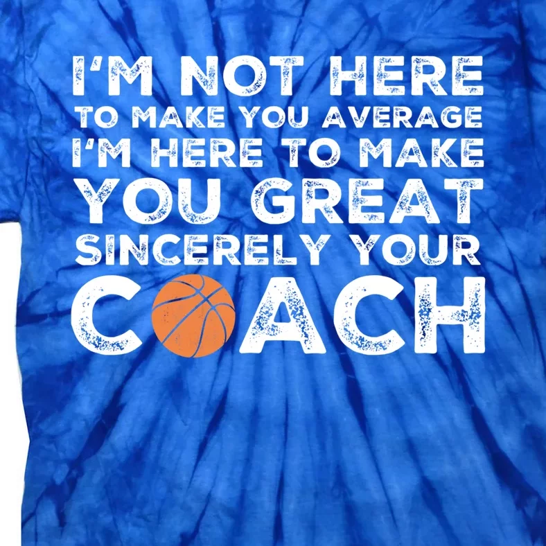 Funny Basketball Coach Gift Basketball Coaching Gift Tie-Dye T-Shirt