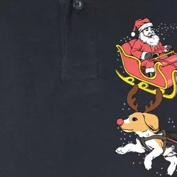 Funny Beagle Christmas Tee For Cute Dog Lovers Softstyle Adult Sport Polo