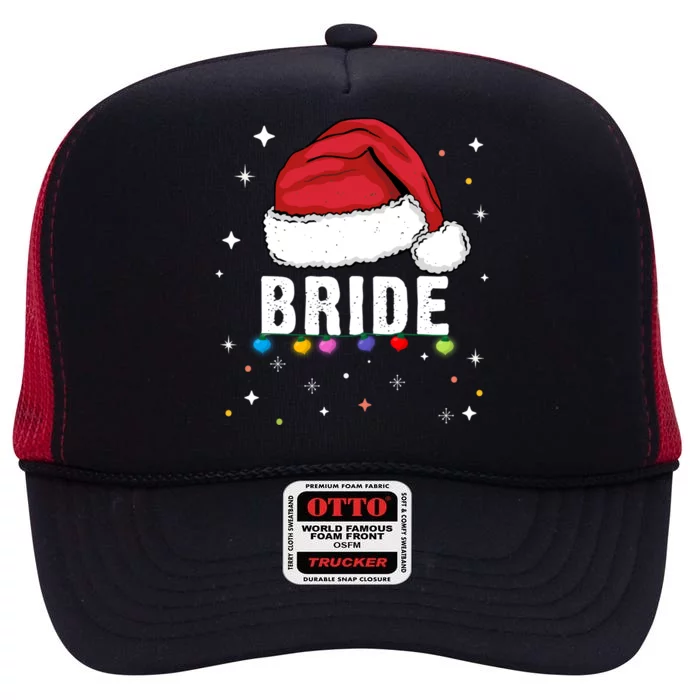 Funny Bride Christmas Holiday Family Bride Favorite Bride Cute Gift High Crown Mesh Trucker Hat