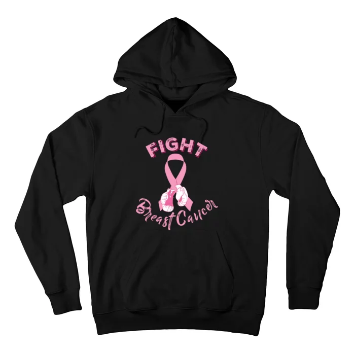 Fight Breast Cancer Boxing Gloves Breast Cancer Awareness Hoodie