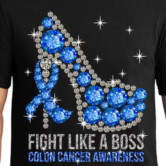 Fight Bowel Cancer Like A Boss Colon Cancer Awareness Meaningful Gift Pajama Set