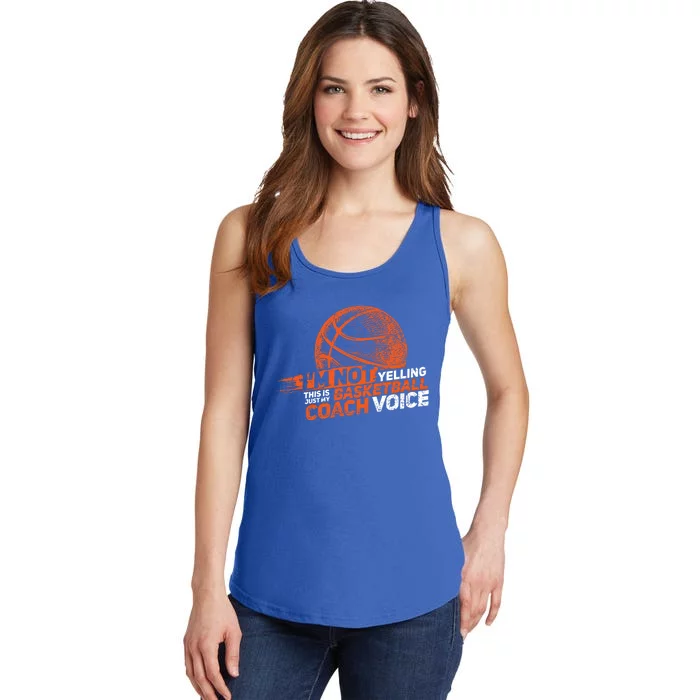 Funny Basketball Coach Gift Hoops Coaching Gift Ladies Essential Tank