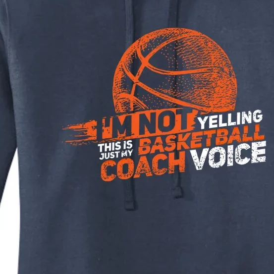 Funny Basketball Coach Gift Hoops Coaching Gift Women's Pullover Hoodie