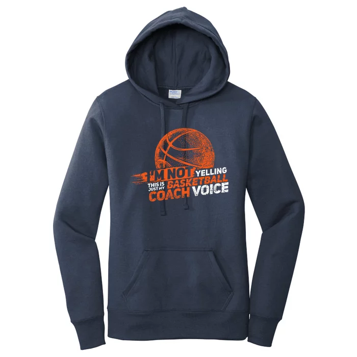 Funny Basketball Coach Gift Hoops Coaching Gift Women's Pullover Hoodie