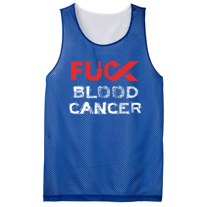 Fuck Blood Cancer Awareness Gift Mesh Reversible Basketball Jersey Tank