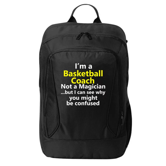 Funny Basketball Coach Job Coaching Instructor Career Gift City Backpack