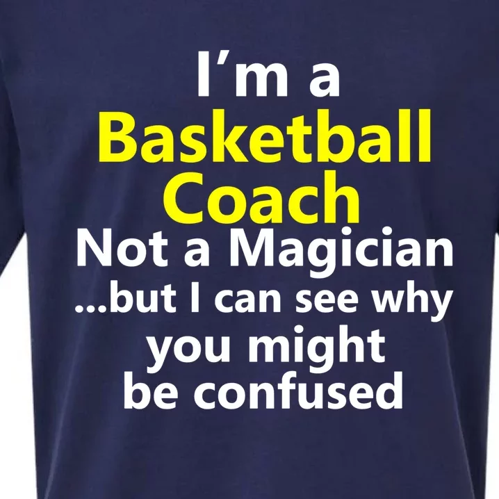 Funny Basketball Coach Job Coaching Instructor Career Gift Sueded Cloud Jersey T-Shirt