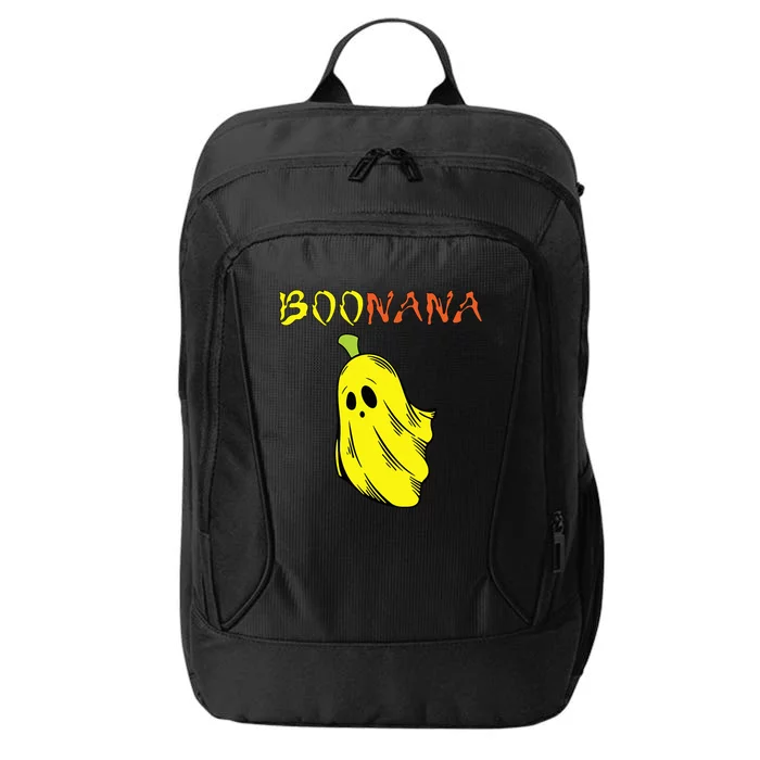 Funny Boonana Cute Banana Ghost Halloween Banana Lover City Backpack