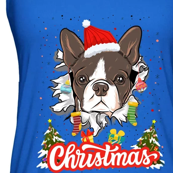 French Bulldog Christmas Idea For And Xmas Frenchie Gift Ladies Essential Flowy Tank