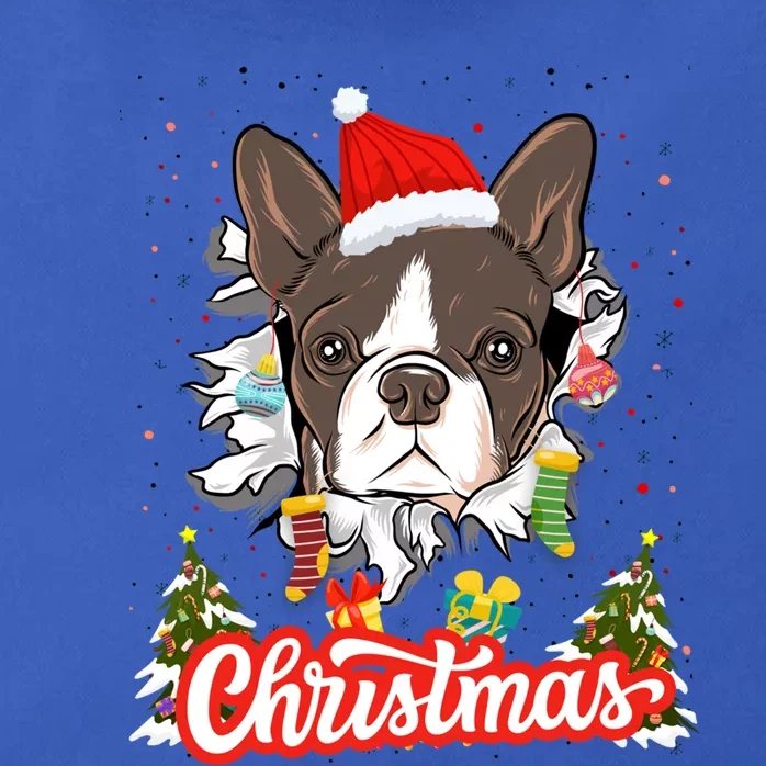 French Bulldog Christmas Idea For And Xmas Frenchie Gift Zip Tote Bag