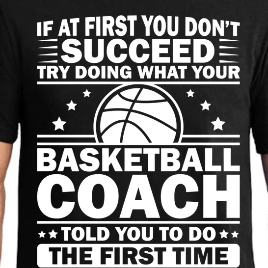 Funny Basketball Coaching Team Player Sports Gift Pajama Set