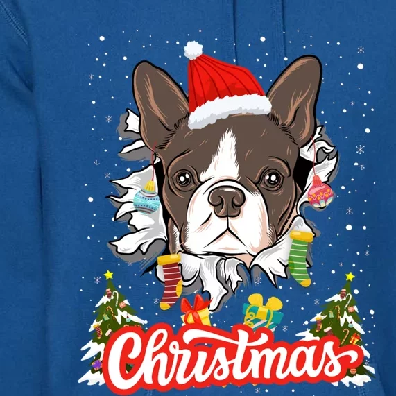 French Bulldog Christmas Idea For And Xmas Frenchie Cool Gift Premium Hoodie