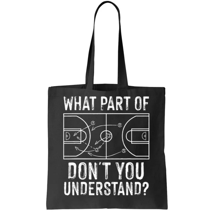 Funny Basketball Coach Design Men Women Ball Game Trainers Tote Bag