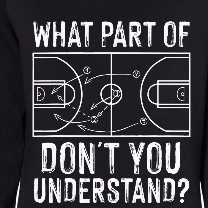 Funny Basketball Coach Design Men Women Ball Game Trainers Womens California Wash Sweatshirt