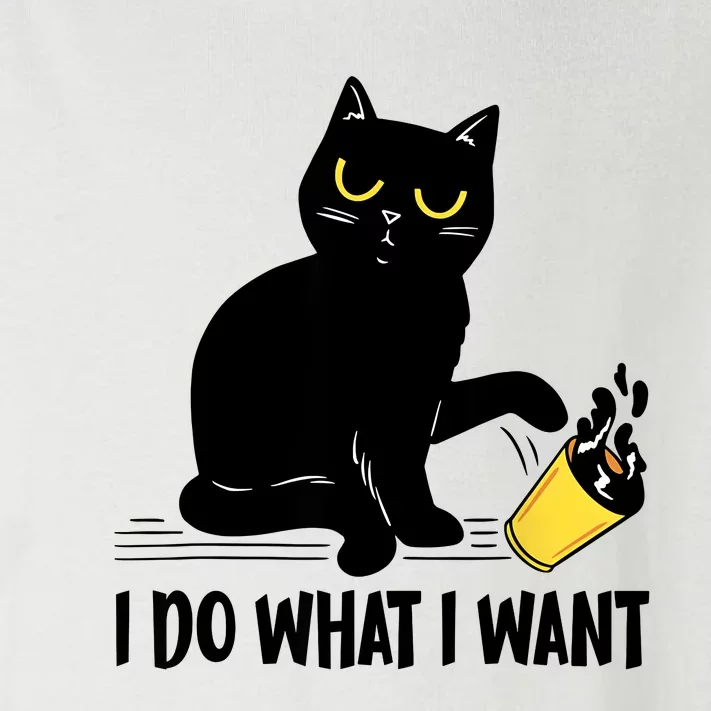 Funny Black Cat I Do What I Want Cat Lover Gifts Toddler Long Sleeve Shirt