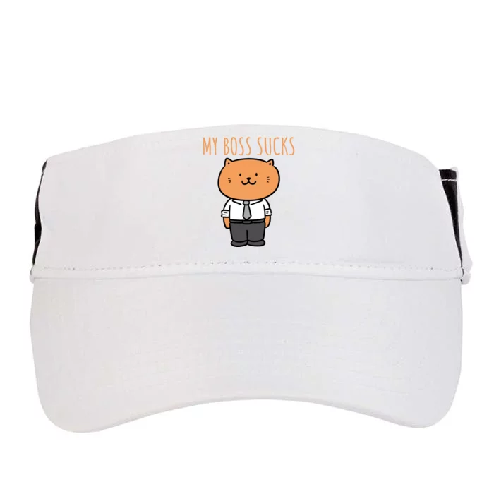 Funny Boss Cat My Boss Sucks, Cute Cat Lovers Adult Drive Performance Visor