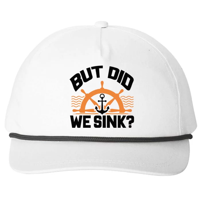 Funny Boat Captain Gift For Boater Men Women Cool Boating Snapback Five-Panel Rope Hat