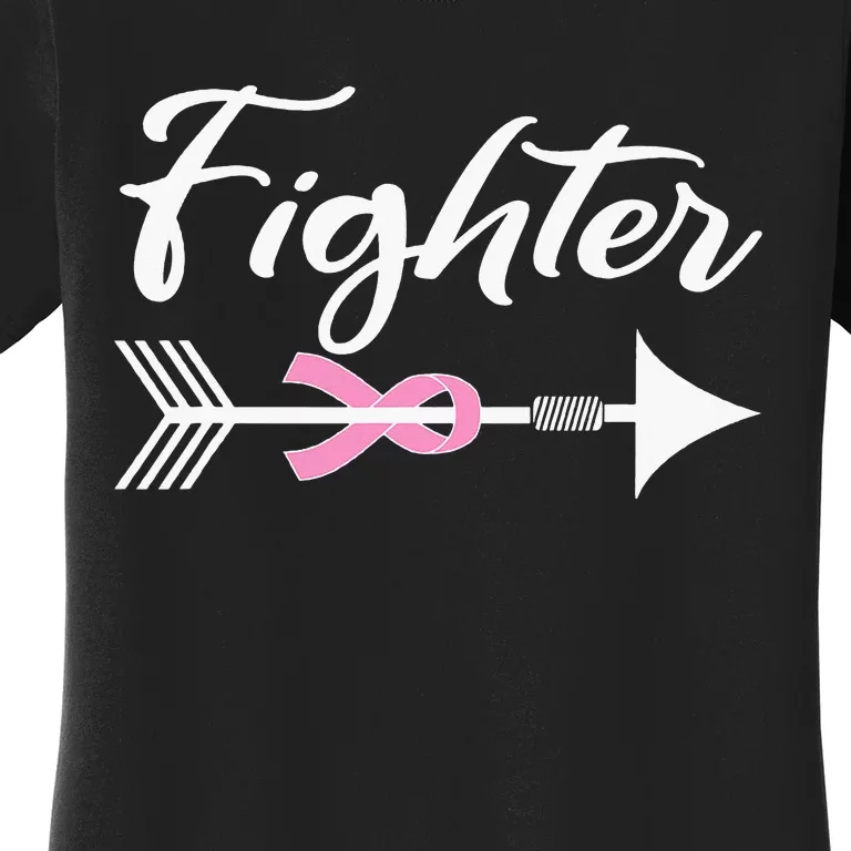 Funny Breast Cancer Fighter Pink Ribbon Women's T-Shirt