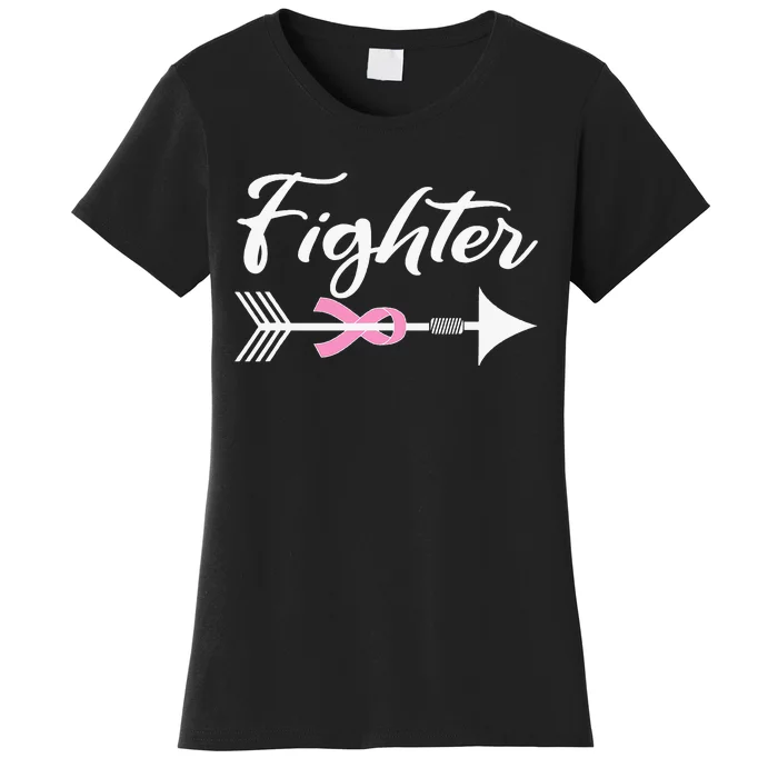 Funny Breast Cancer Fighter Pink Ribbon Women's T-Shirt