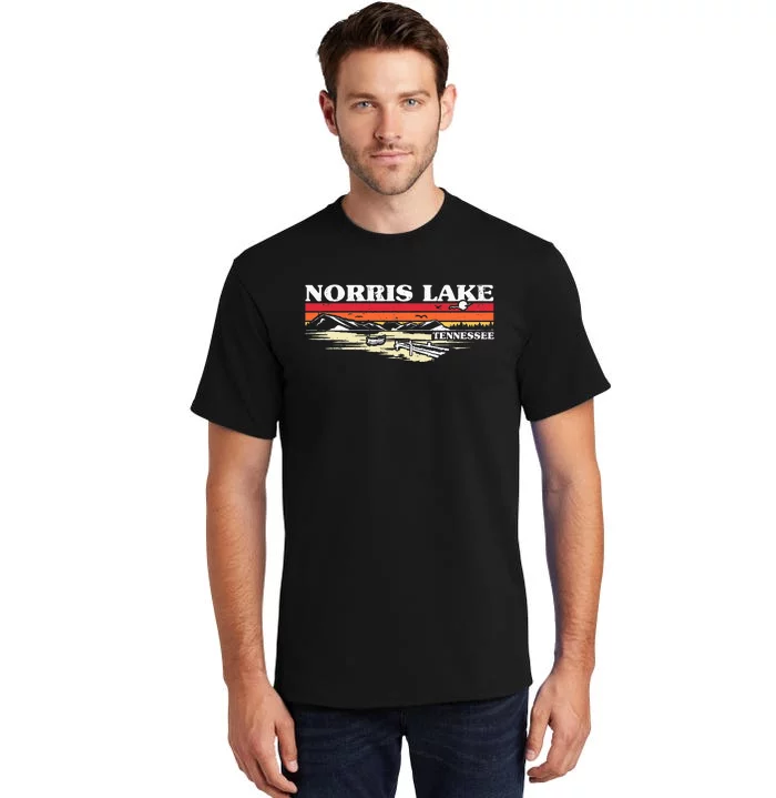 Fishing Boating Camping Lake Vacation Norris Lake Tall T-Shirt