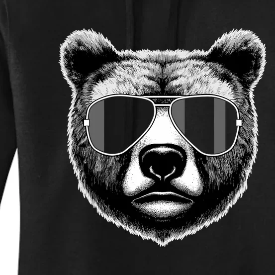 Funny Bear Cool Grizzly Bear Women's Pullover Hoodie