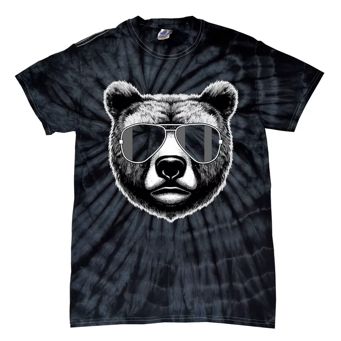 Funny Bear Cool Grizzly Bear Tie-Dye T-Shirt