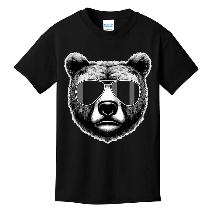 Funny Bear Cool Grizzly Bear Kids T-Shirt