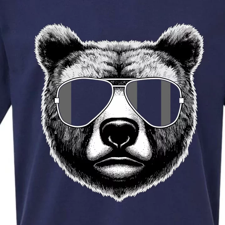 Funny Bear Cool Grizzly Bear Sueded Cloud Jersey T-Shirt