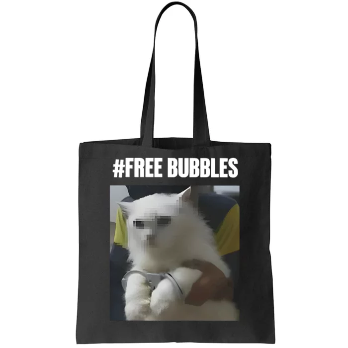 Free Bubbles Cat Tote Bag