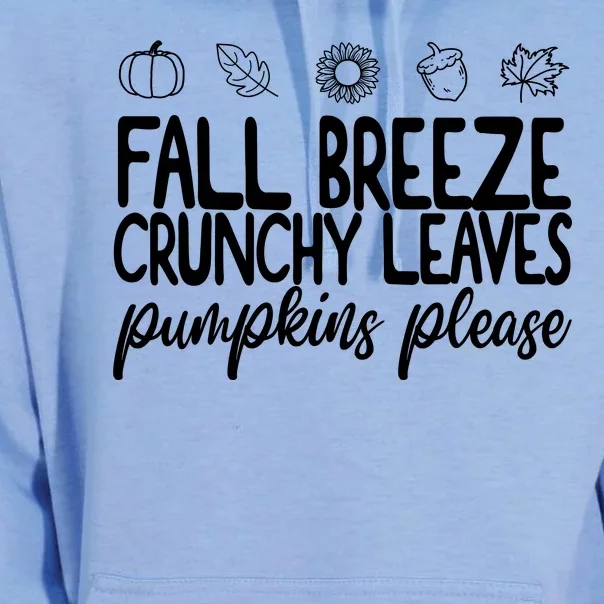 Fall Breeze Crunchy Leaves Pumpkins Please Unisex Surf Hoodie