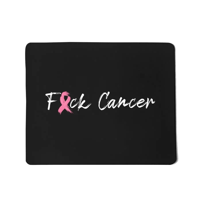 Fuck Breast Cancer | Pink Ribbon Mousepad