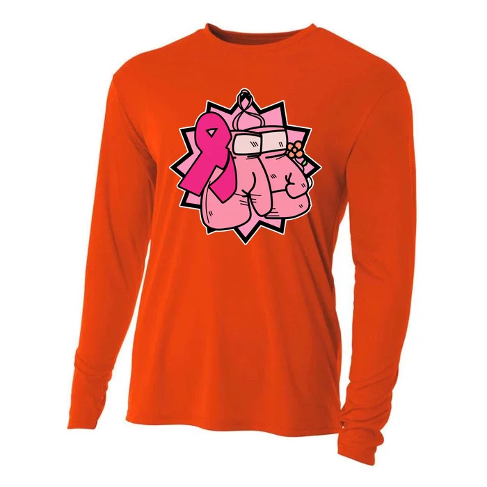 Fight Breast Cancer Boxing Cooling Performance Long Sleeve Crew