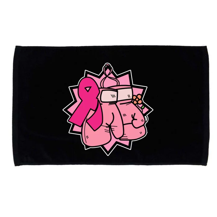 Fight Breast Cancer Boxing Microfiber Hand Towel