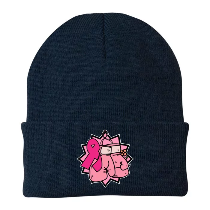 Fight Breast Cancer Boxing Knit Cap Winter Beanie