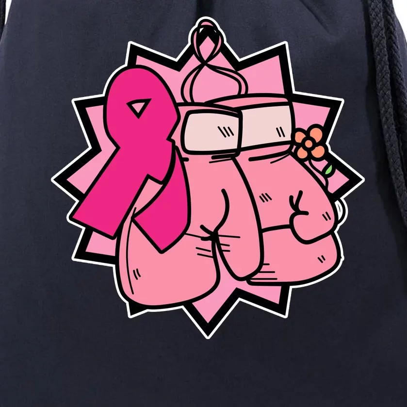 Fight Breast Cancer Boxing Drawstring Bag