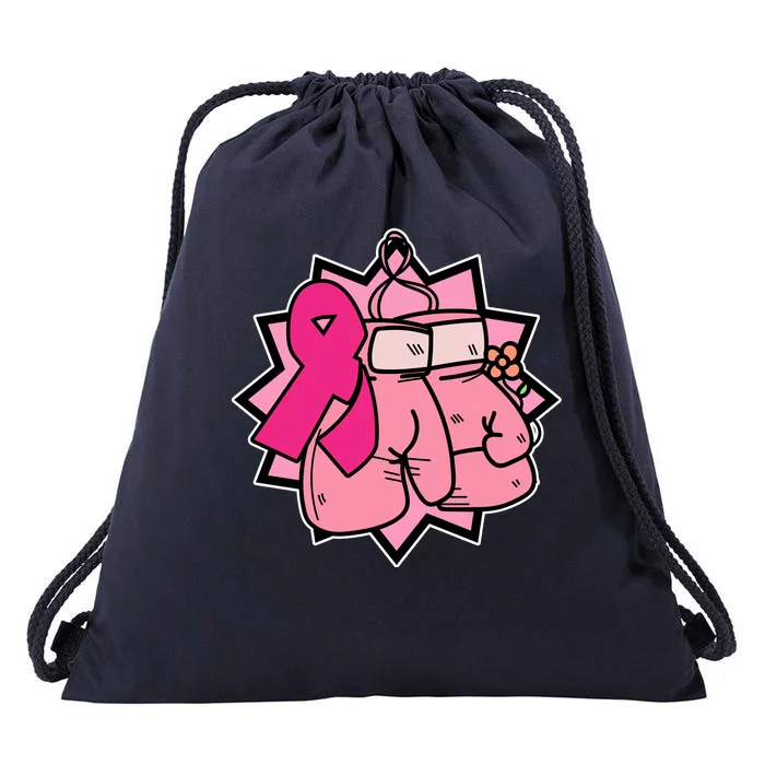 Fight Breast Cancer Boxing Drawstring Bag