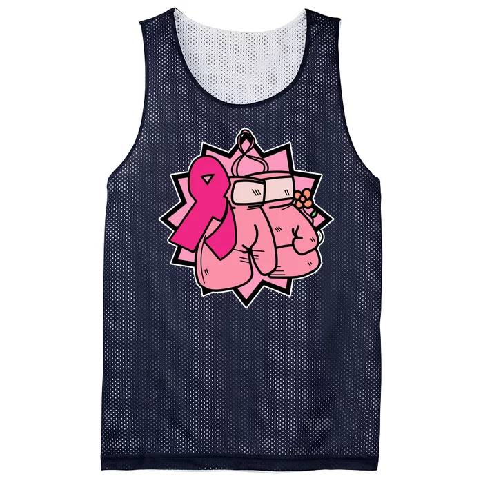 Fight Breast Cancer Boxing Mesh Reversible Basketball Jersey Tank