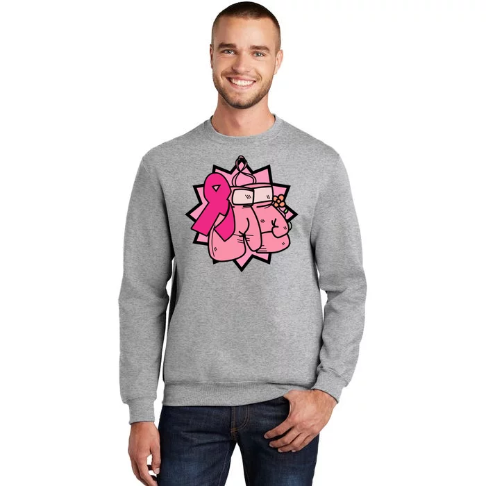 Fight Breast Cancer Boxing Tall Sweatshirt