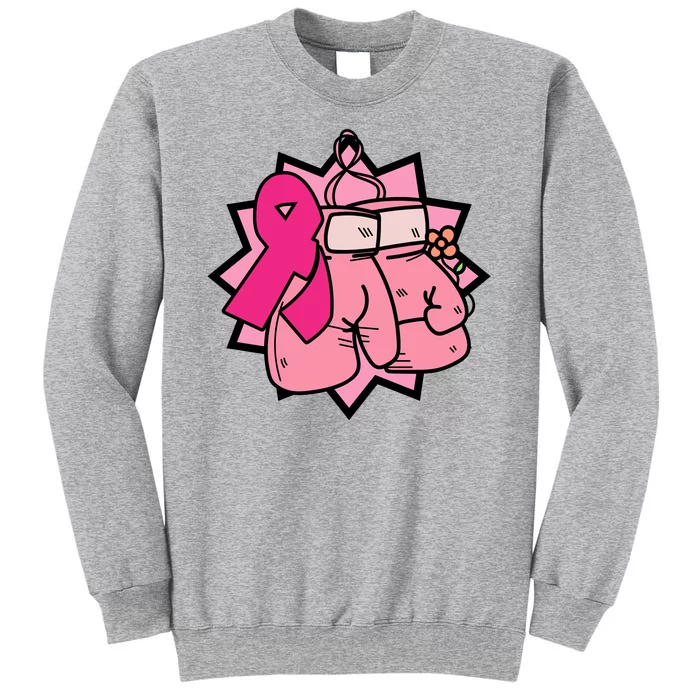 Fight Breast Cancer Boxing Tall Sweatshirt