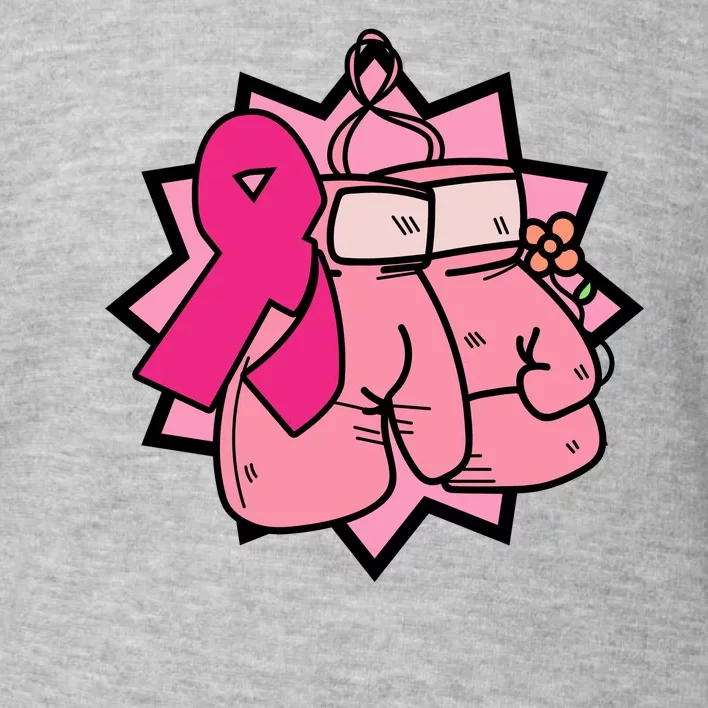 Fight Breast Cancer Boxing Toddler Sweatshirt