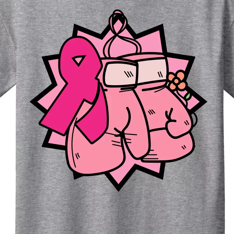 Fight Breast Cancer Boxing Kids T-Shirt