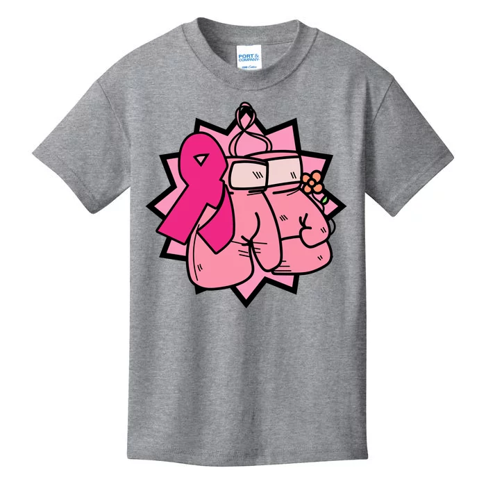 Fight Breast Cancer Boxing Kids T-Shirt