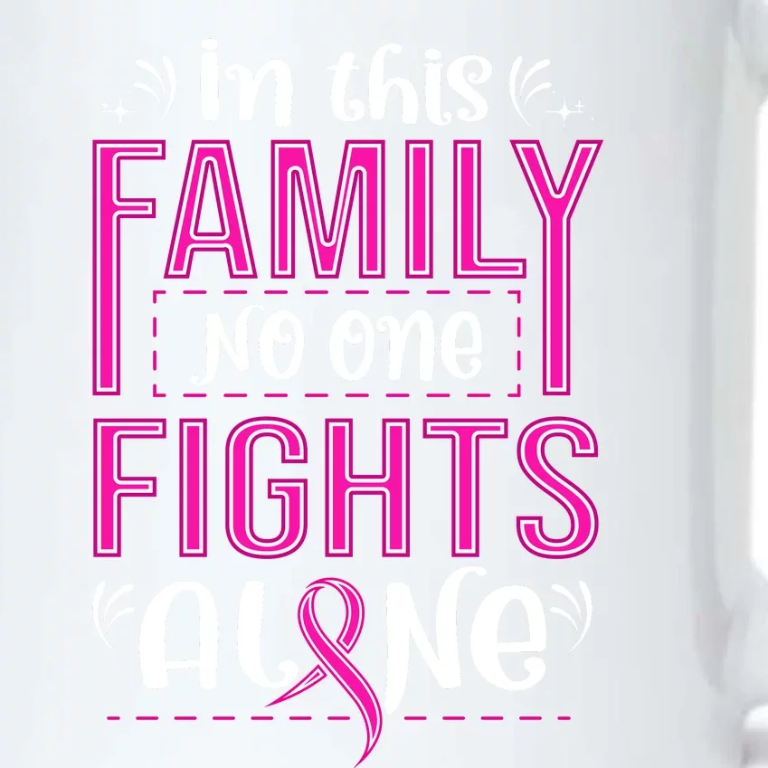 Family Breast Cancer Awareness T Black Color Changing Mug