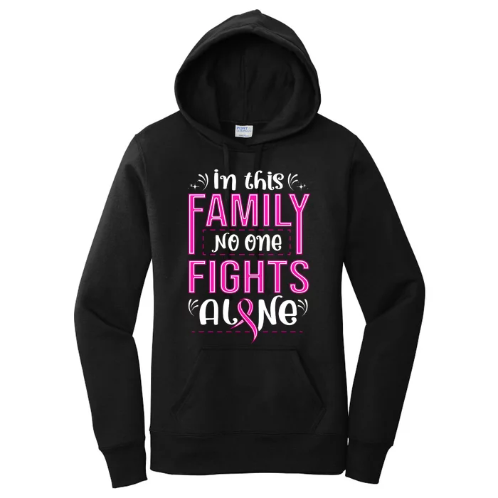 Family Breast Cancer Awareness T Women's Pullover Hoodie