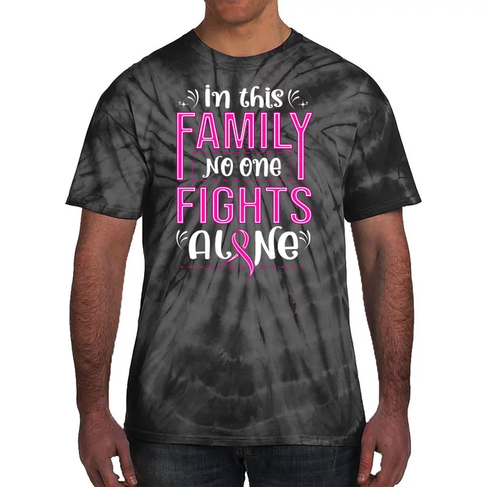 Family Breast Cancer Awareness T Tie-Dye T-Shirt