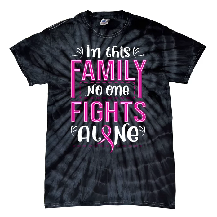 Family Breast Cancer Awareness T Tie-Dye T-Shirt