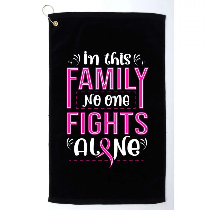 Family Breast Cancer Awareness T Platinum Collection Golf Towel