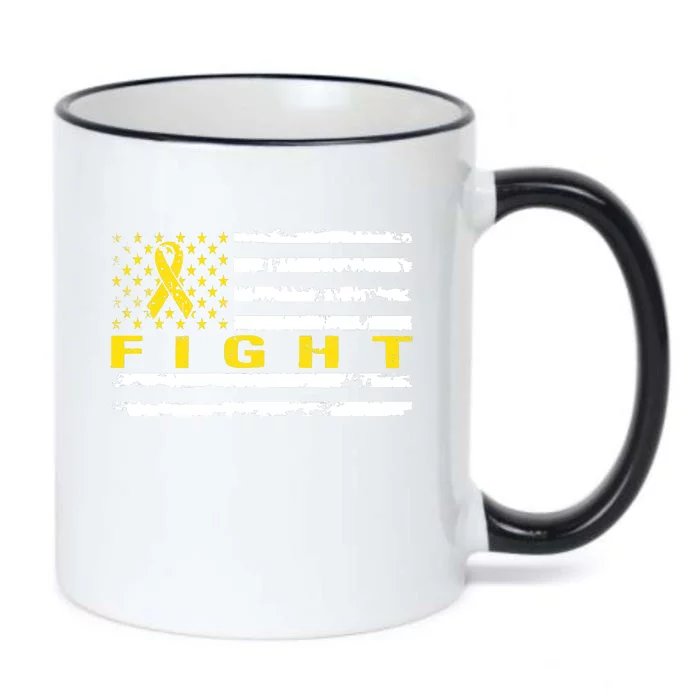 Fight Bone Cancer Awareness Black Color Changing Mug