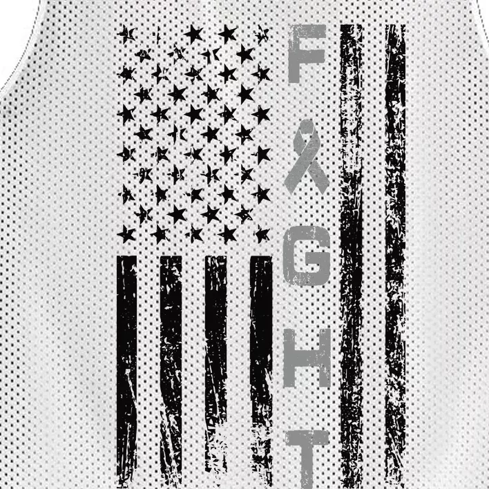 Fight Brain Cancer Awareness Mesh Reversible Basketball Jersey Tank