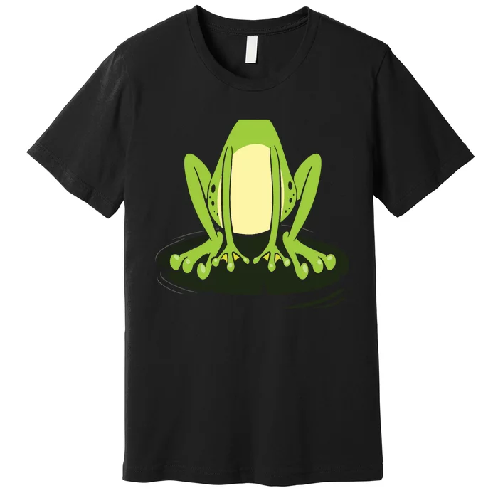 Frog Body Costume Easy Lazy Halloween Funny Premium T-Shirt